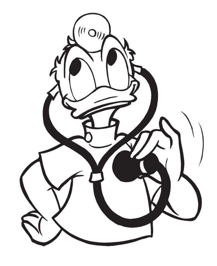 Doktor Donald Duck Boyama Sayfası