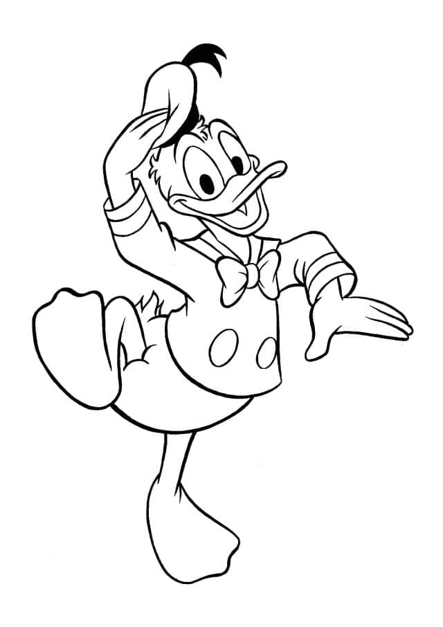 Donald Duck Disney'den Boyama Sayfası