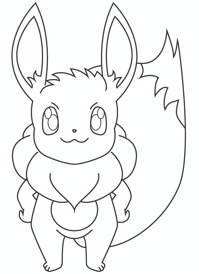 Eevee Pokemon Boyama Sayfası