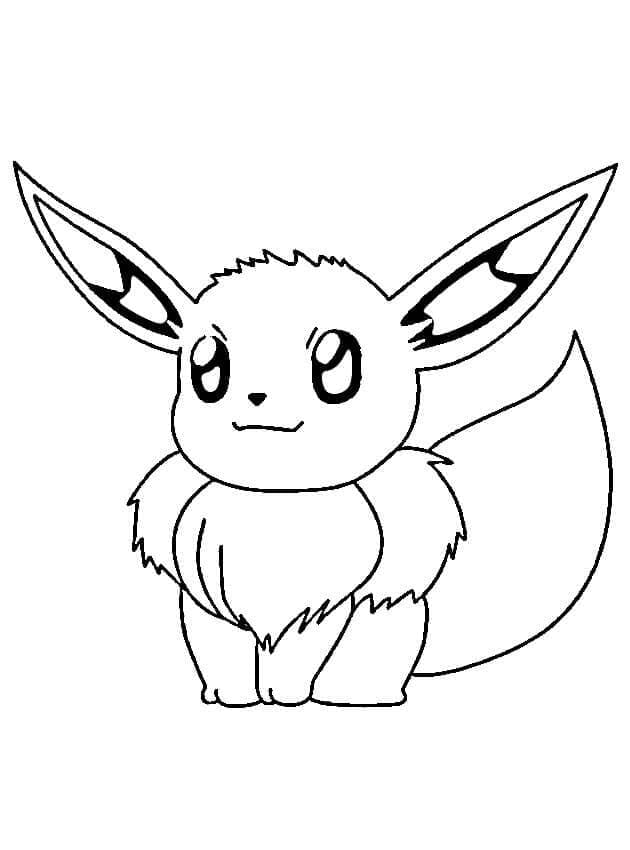 Eevee Yazdırma Boyama Sayfası