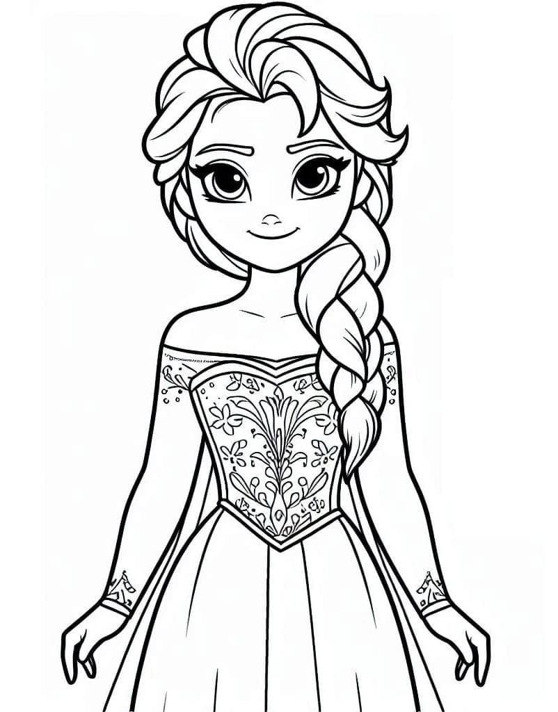 Elsa (2) Boyama Sayfası