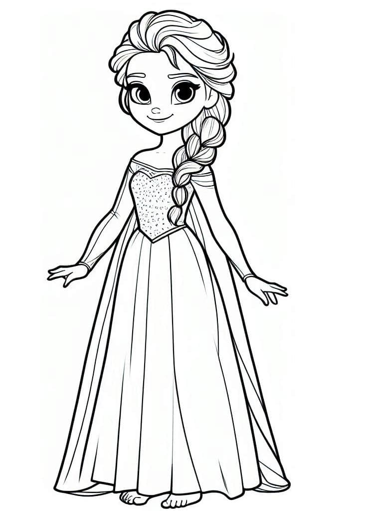 Elsa (4) Boyama Sayfası