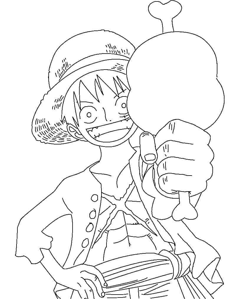 Fantastik Luffy Boyama Sayfası