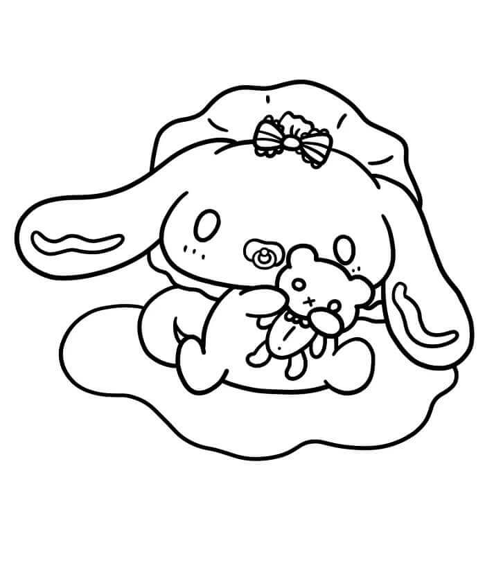 Güzel Cinnamoroll Boyama Sayfası