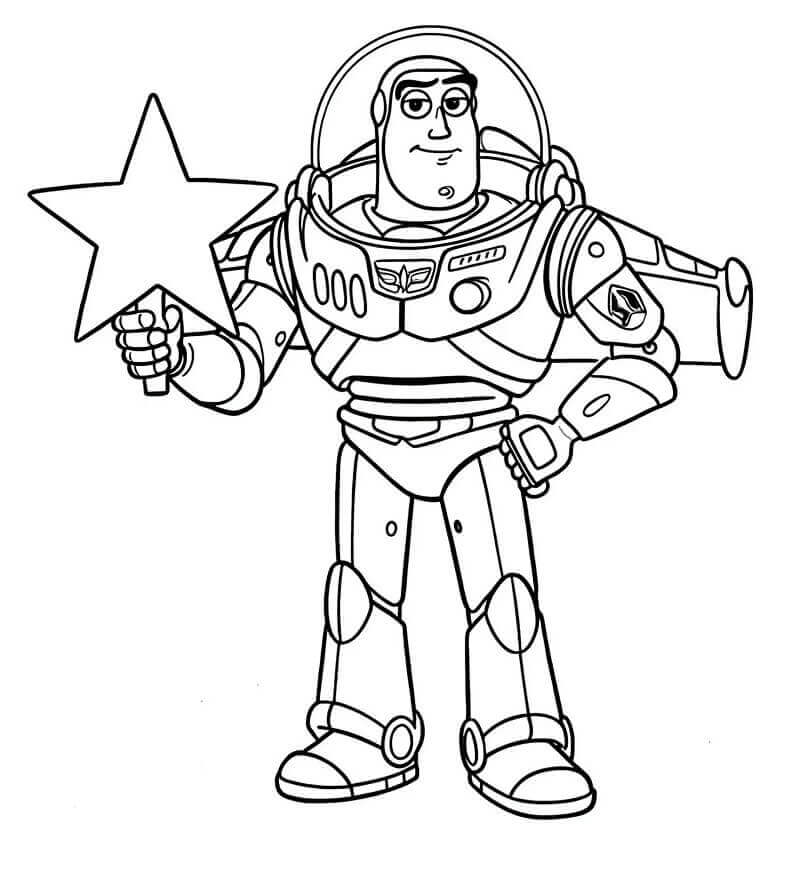 Harika Buzz Lightyear Boyama Sayfası