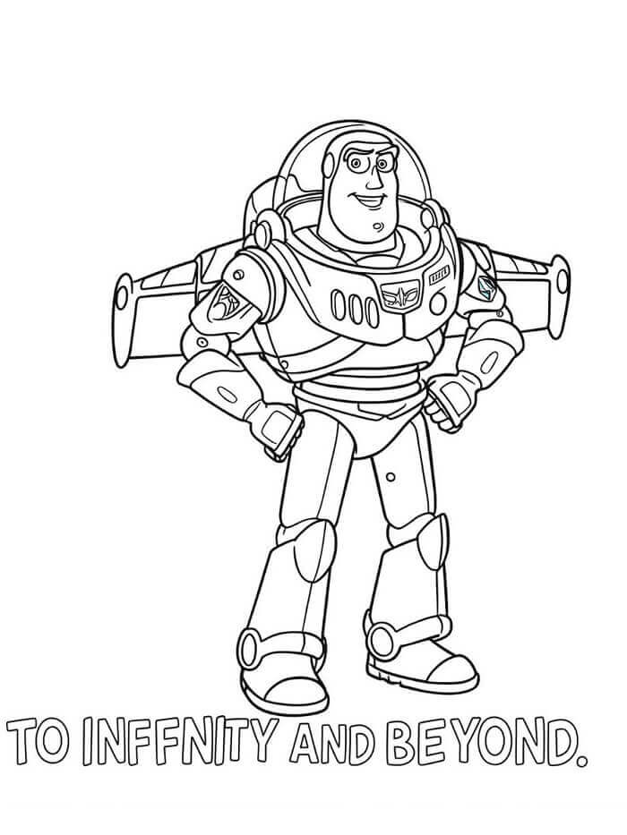 Hoş Buzz Lightyear Boyama Sayfası