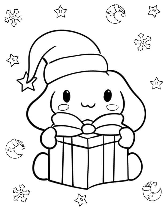 Kolay Cinnamoroll Boyama Sayfası