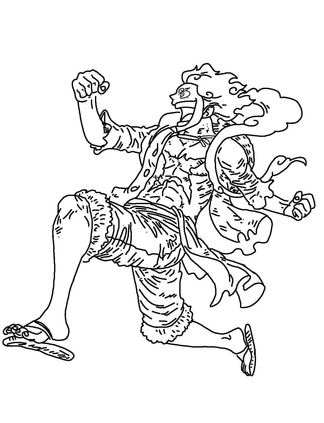 Komik Luffy Boyama Sayfası