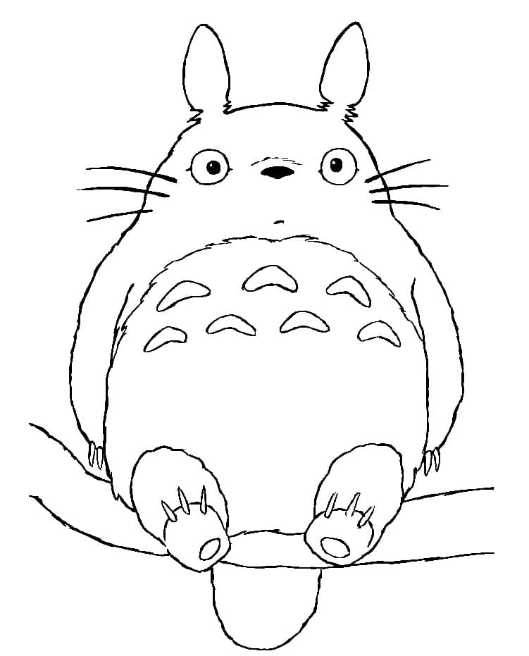 Komik Totoro Boyama Sayfası