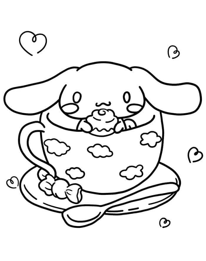 Küçük Cinnamoroll Boyama Sayfası