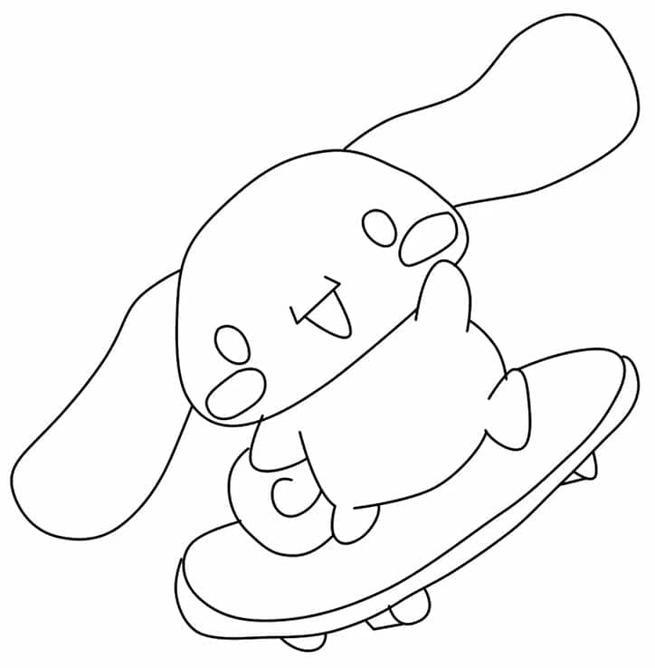 Küçük Şirin Cinnamoroll Boyama Sayfası