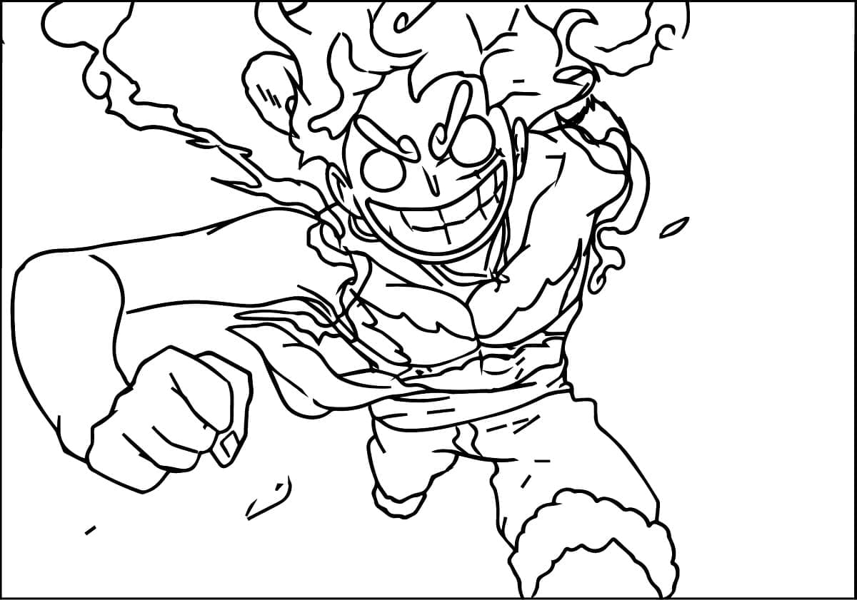 Luffy (12) Boyama Sayfası