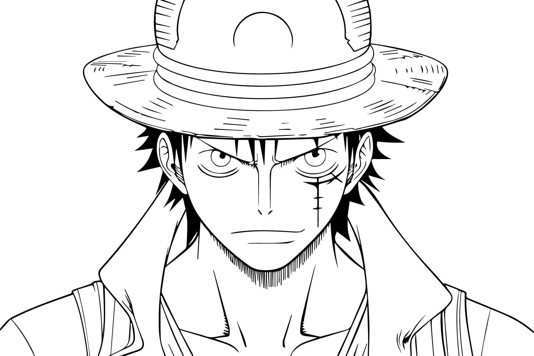 Luffy (15) Boyama Sayfası