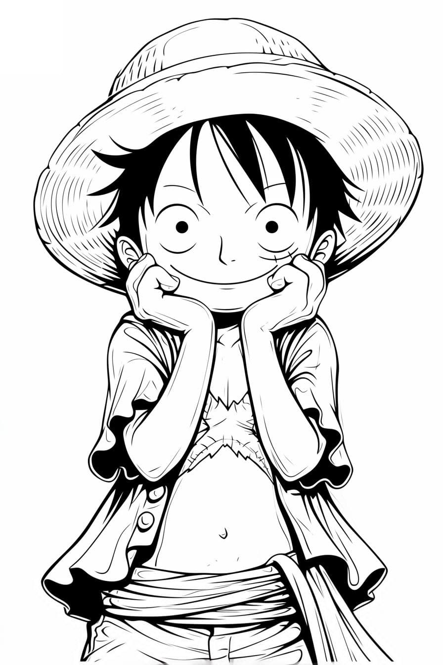 Luffy (17) Boyama Sayfası