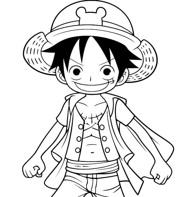 Luffy (20) Boyama Sayfası