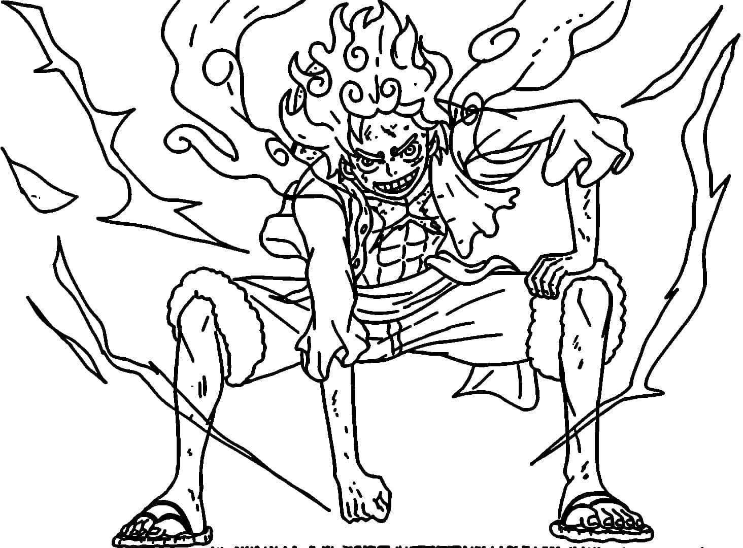 Luffy (3) Boyama Sayfası