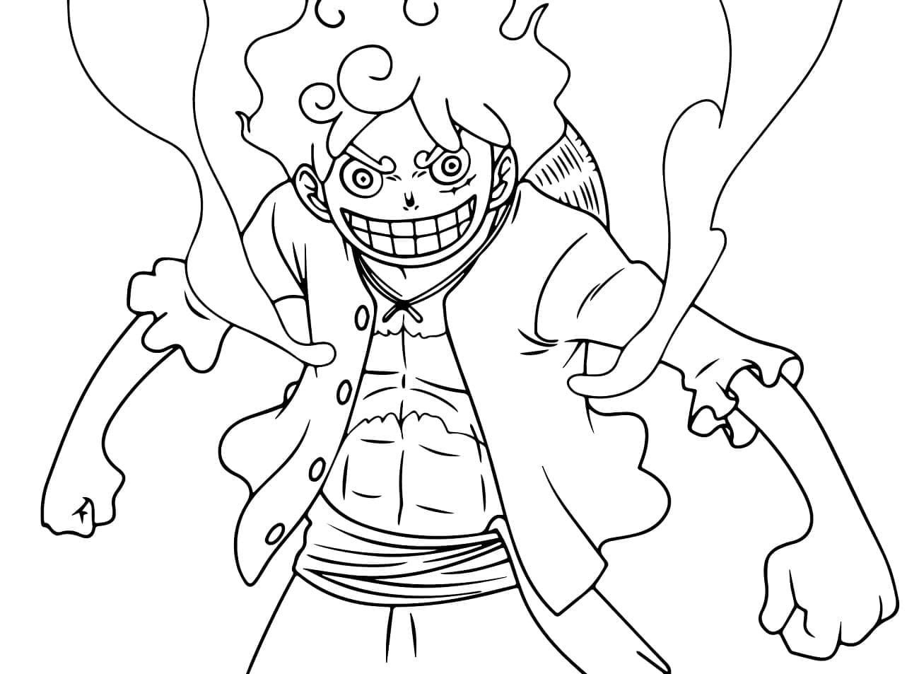 Luffy (5) Boyama Sayfası