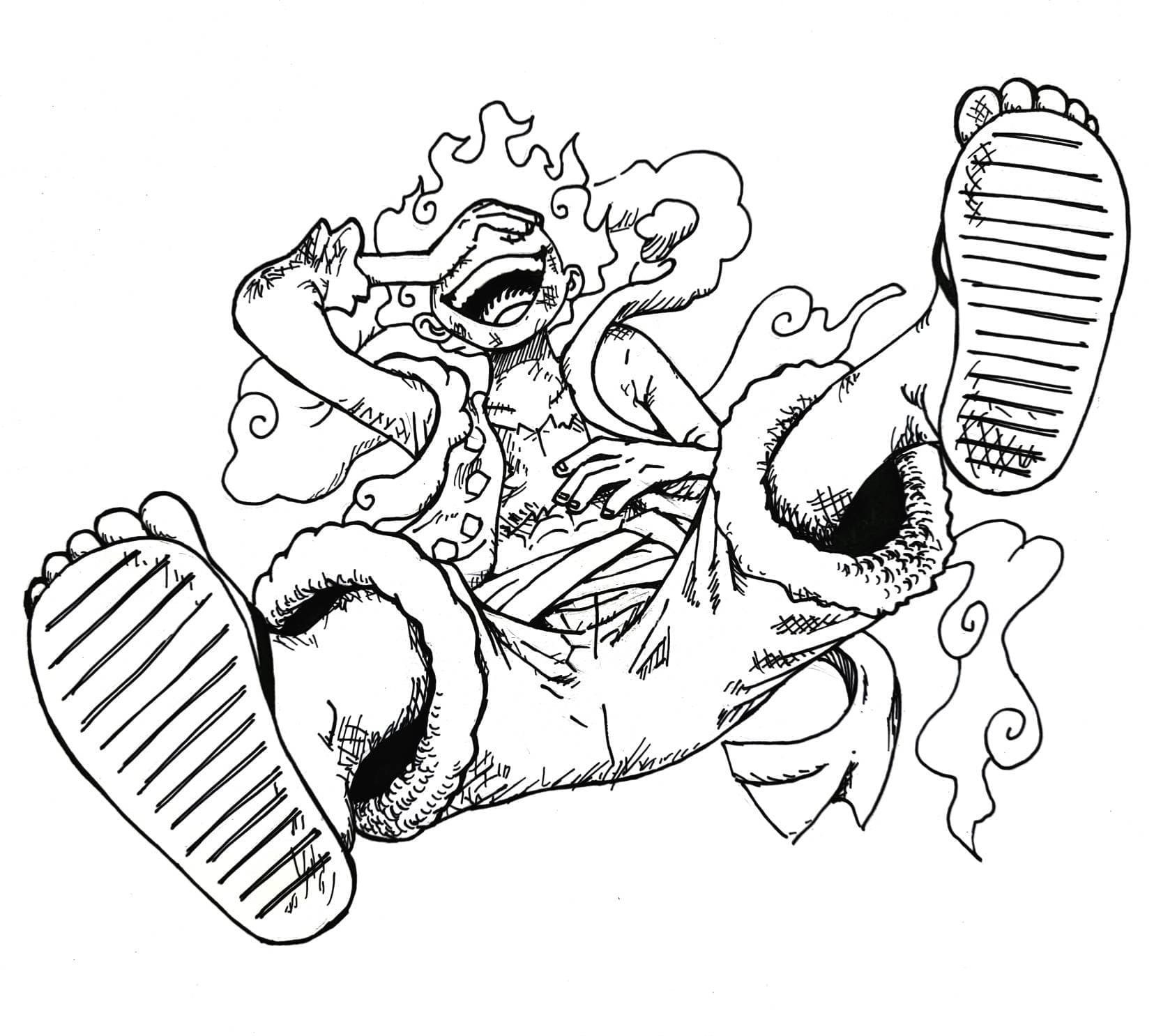 Luffy (7) Boyama Sayfası
