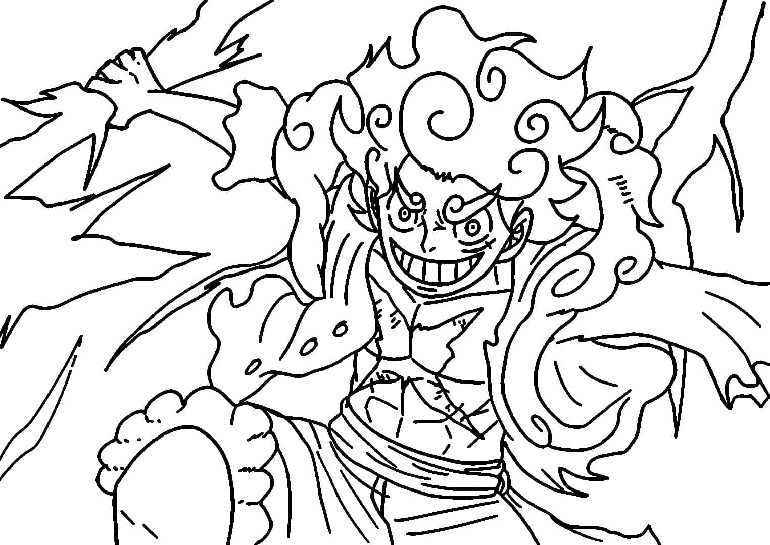 Luffy (8) Boyama Sayfası