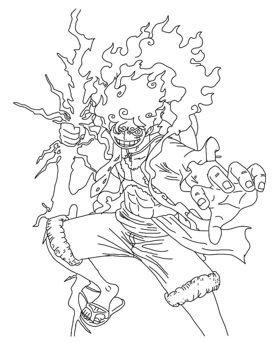 Luffy Yazdırılabilir Ücretsiz Boyama Sayfası