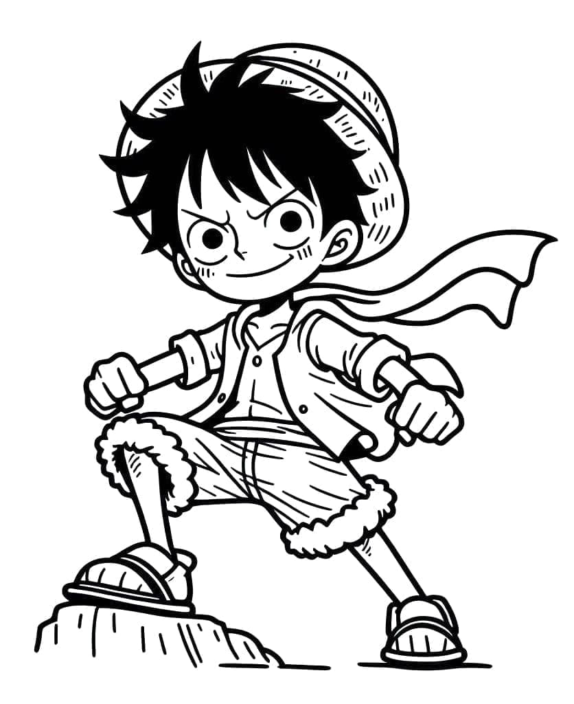 Luffy Boyama Sayfaları