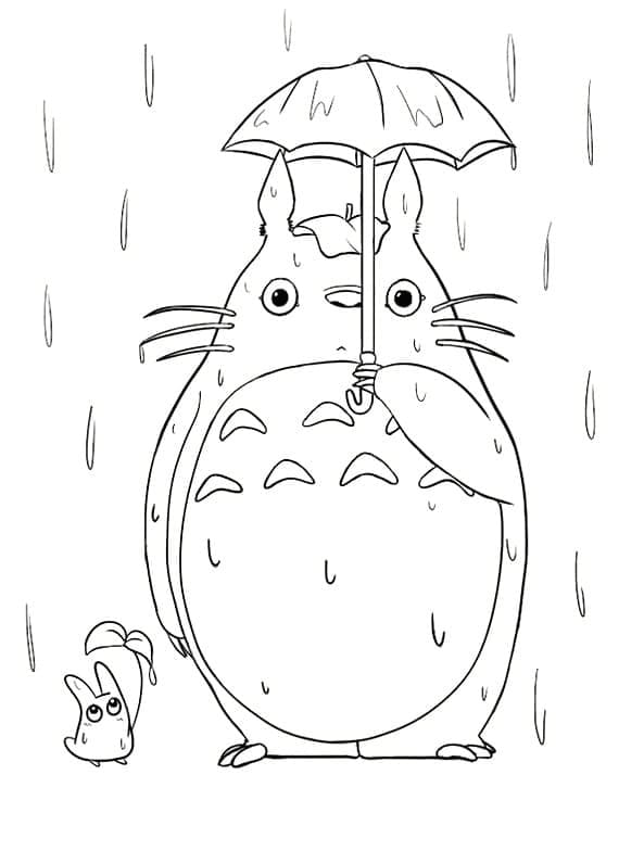 Mutlu Totoro Boyama Sayfası