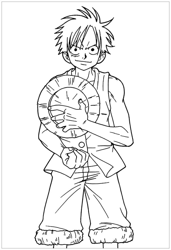 One Piece Luffy Boyama Sayfası