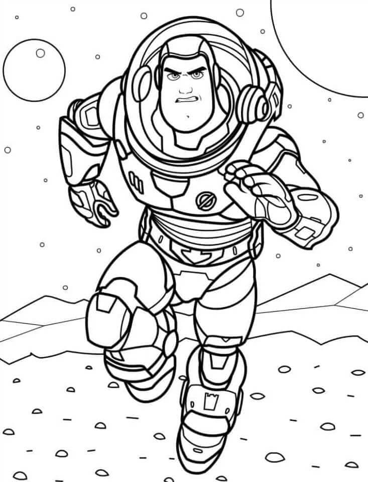 Oyuncak Hikayesi Buzz Lightyear Boyama Sayfası