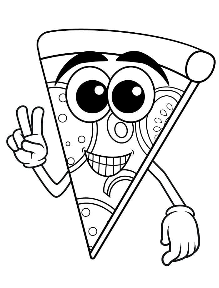 Pizza (4) Boyama Sayfası