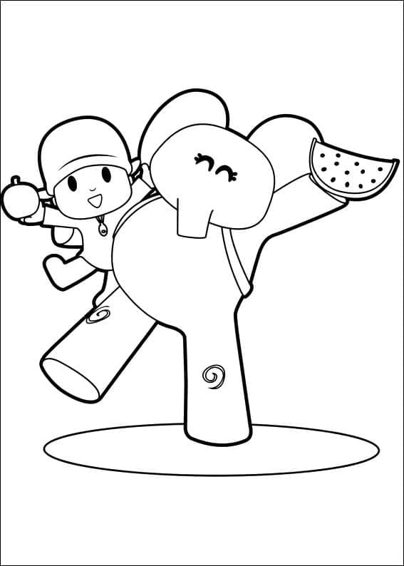Pocoyo (9) Boyama Sayfası