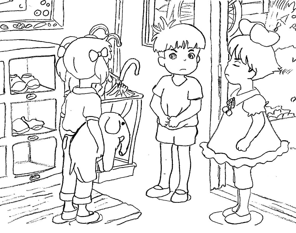 Ponyo (14) Boyama Sayfası