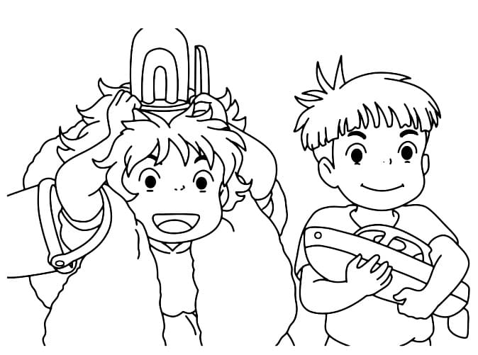 Ponyo (15) Boyama Sayfası