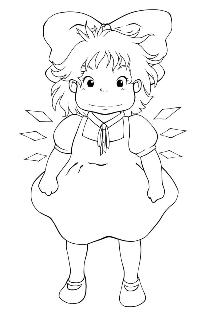 Ponyo (17) Boyama Sayfası