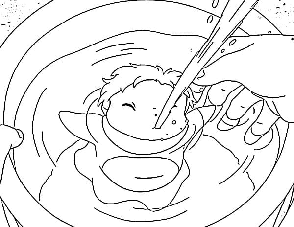 Ponyo (19) Boyama Sayfası