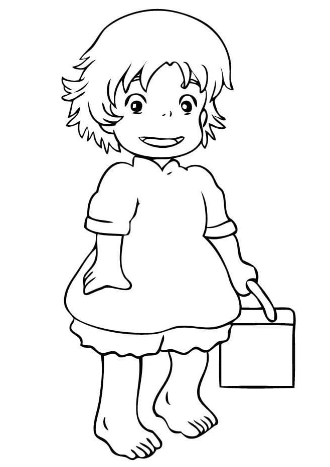Ponyo (2) Boyama Sayfası