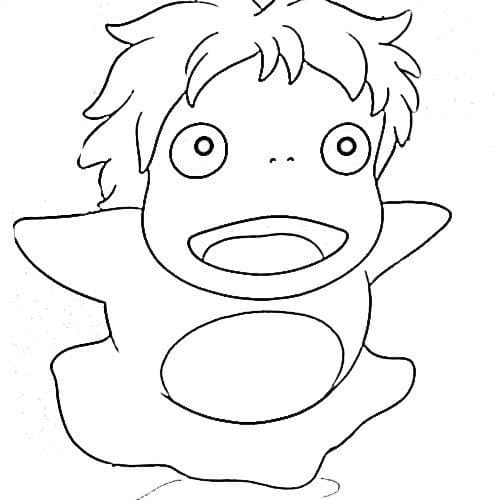 Ponyo Boyama Sayfaları