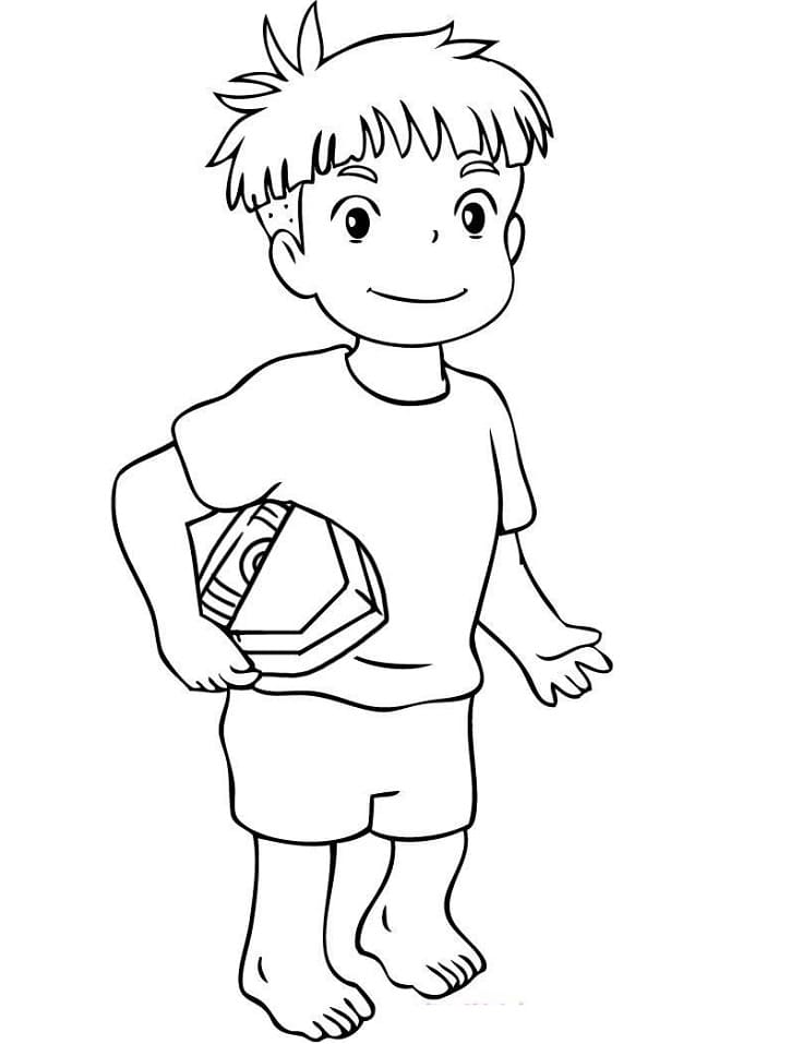 Ponyo (5) Boyama Sayfası