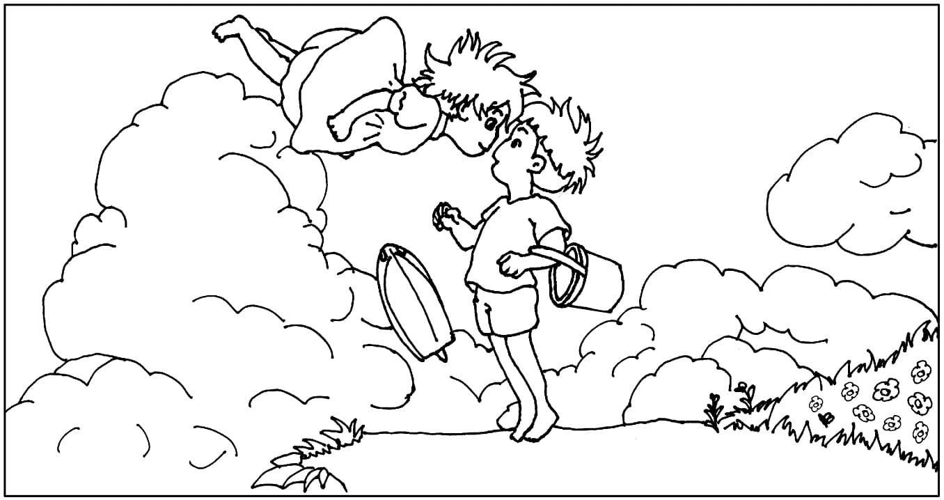Ponyo (9) Boyama Sayfası