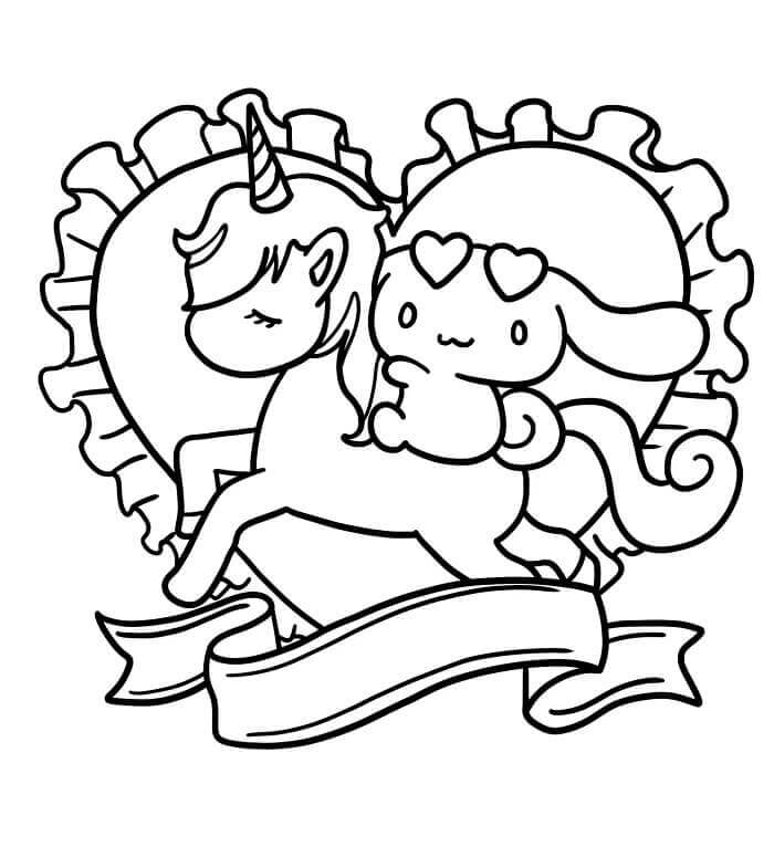 Şirin Cinnamoroll Boyama Sayfası