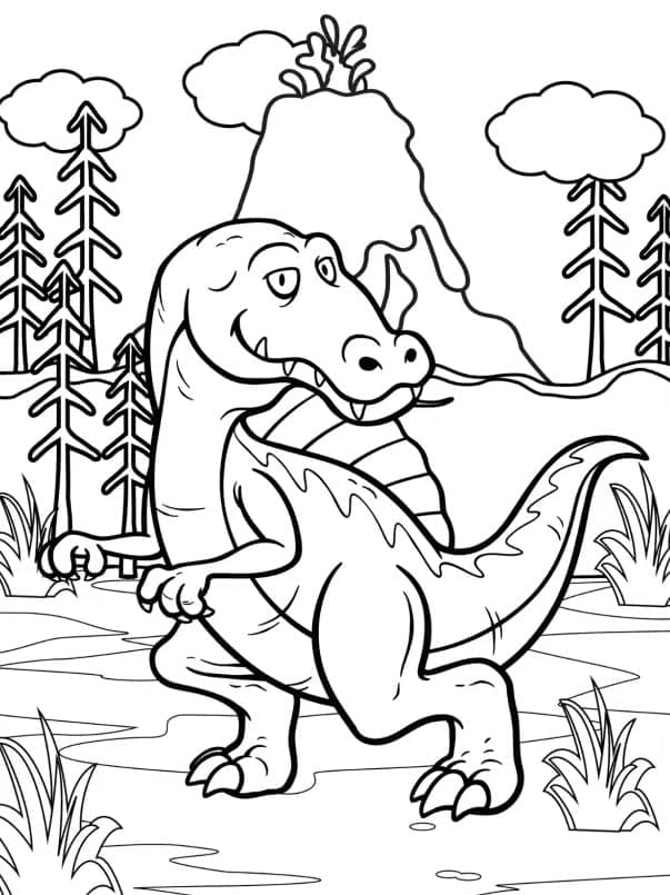 Spinosaurus Boyama Sayfaları