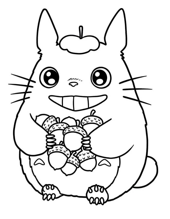 Totoro (2) Boyama Sayfası