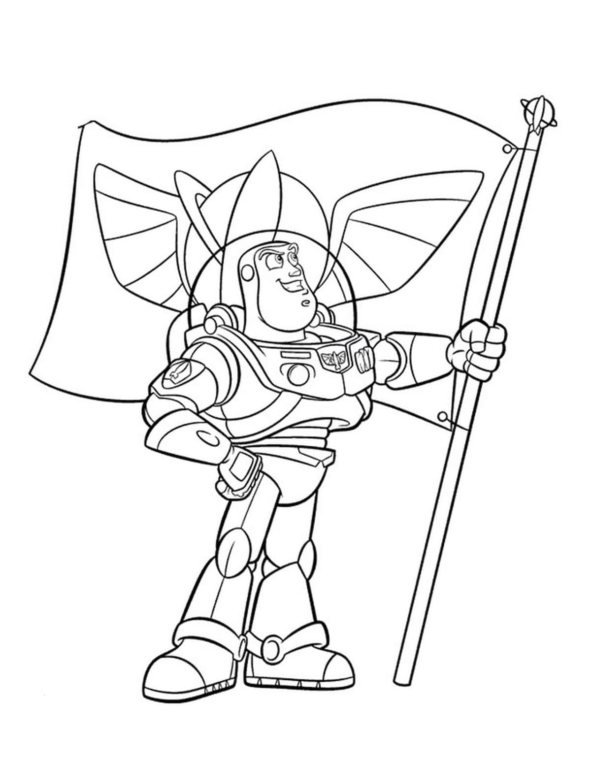 Ücretsiz Buzz Lightyear Yazdırılabilir Boyama Sayfası