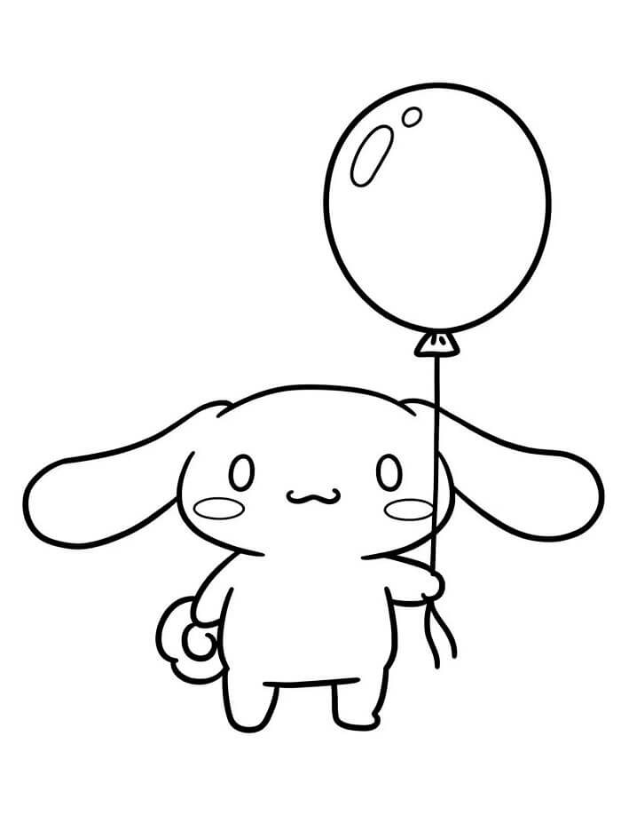 Ücretsiz Cinnamoroll Yazdırılmaya Hazır Boyama Sayfası