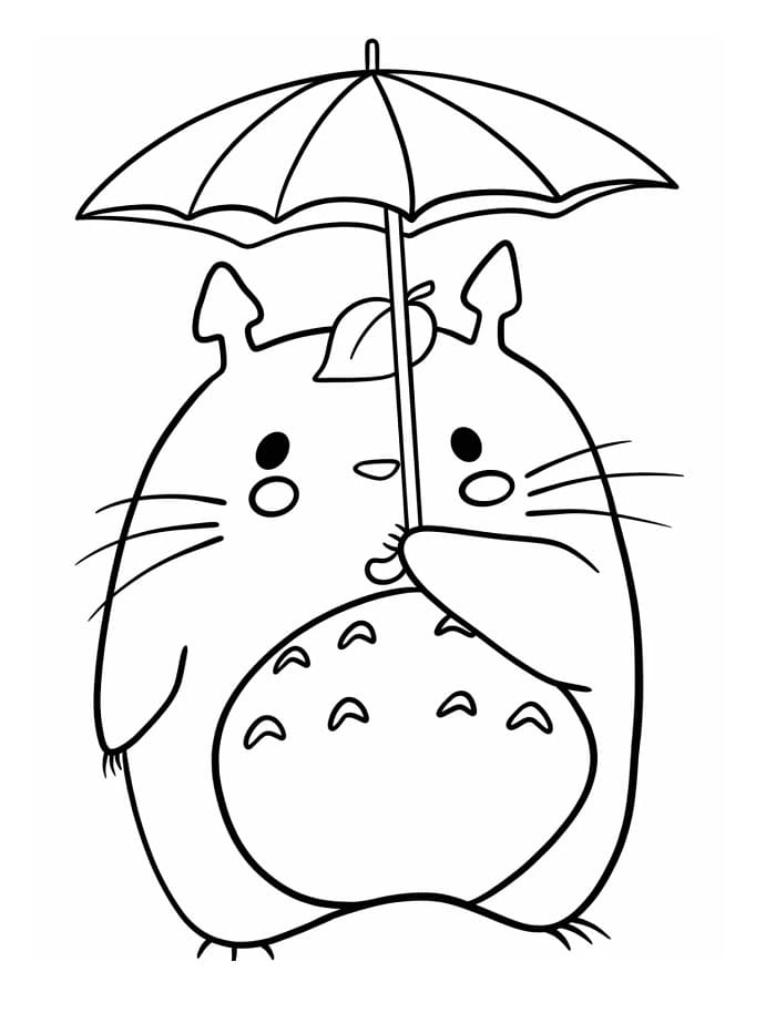 Ücretsiz Totoro Boyama Sayfası