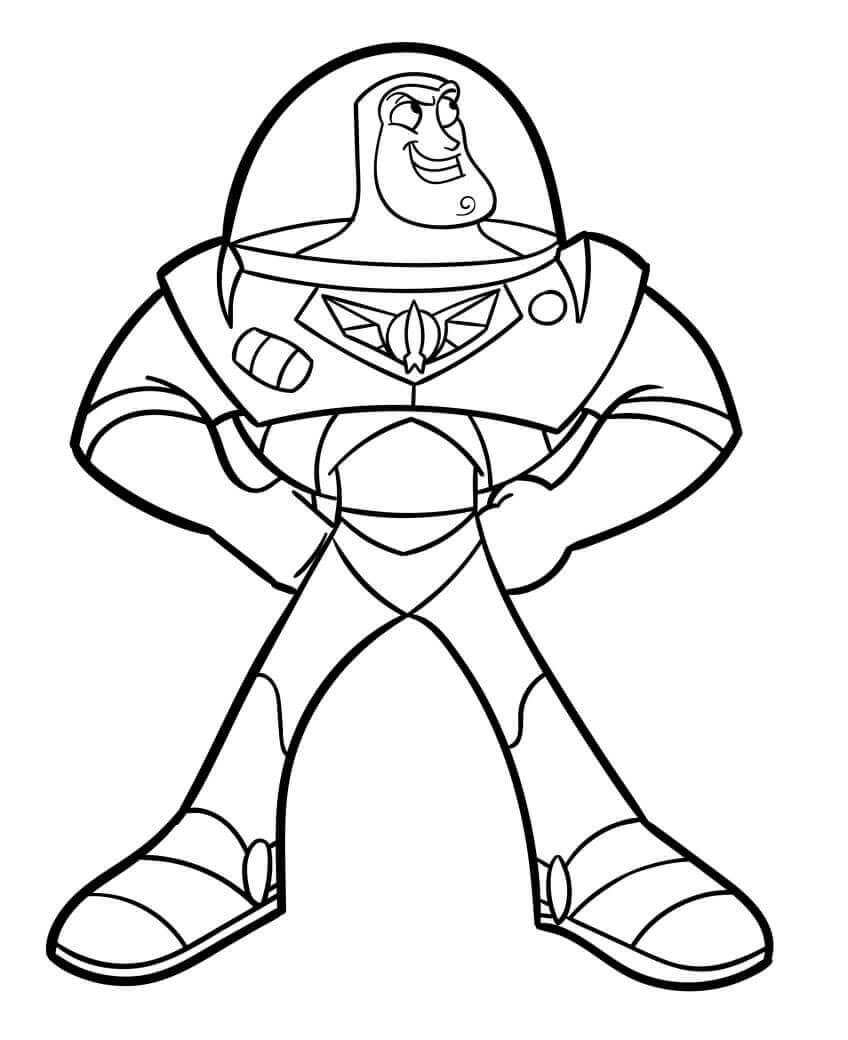 Ücretsiz Yazdırılabilir Buzz Lightyear Boyama Sayfası