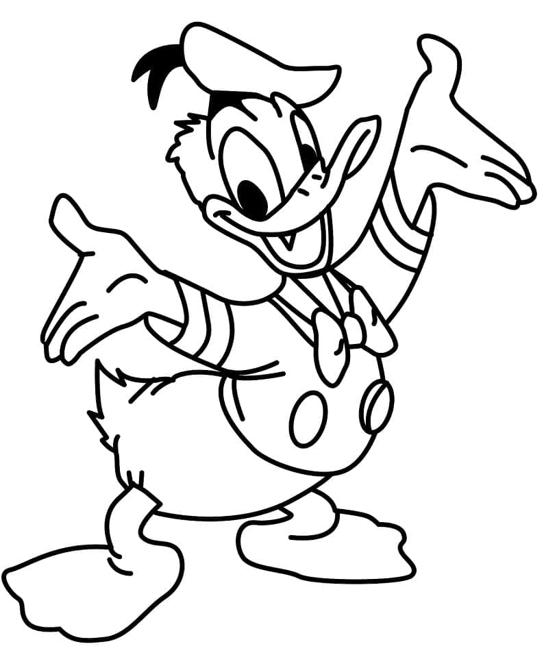 Donald Duck Boyama Sayfaları
