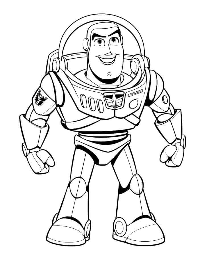 Yazdır Buzz Lightyear Boyama Sayfası