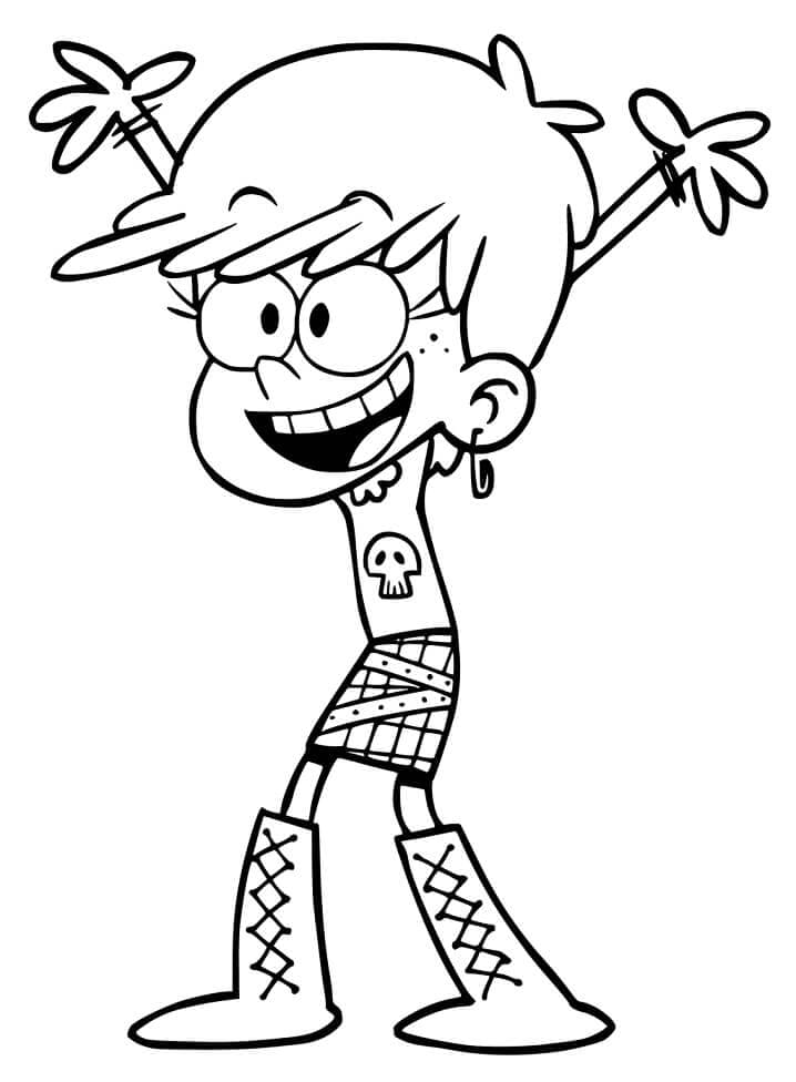 Yazdırılabilir Bedava The Loud House Boyama Sayfası