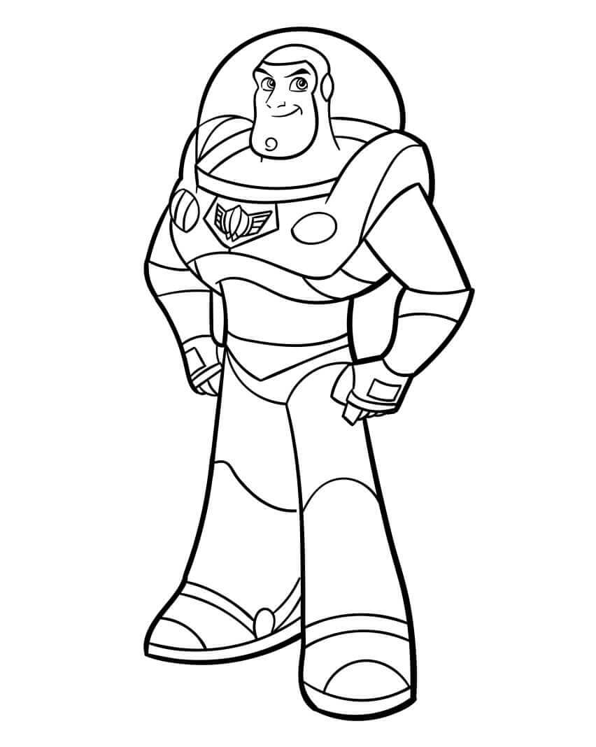 Yazdırılabilir Buzz Lightyear Boyama Sayfası