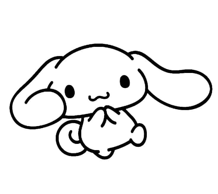 Yazdırılabilir Cinnamoroll Çocuklar İçin Boyama Sayfası